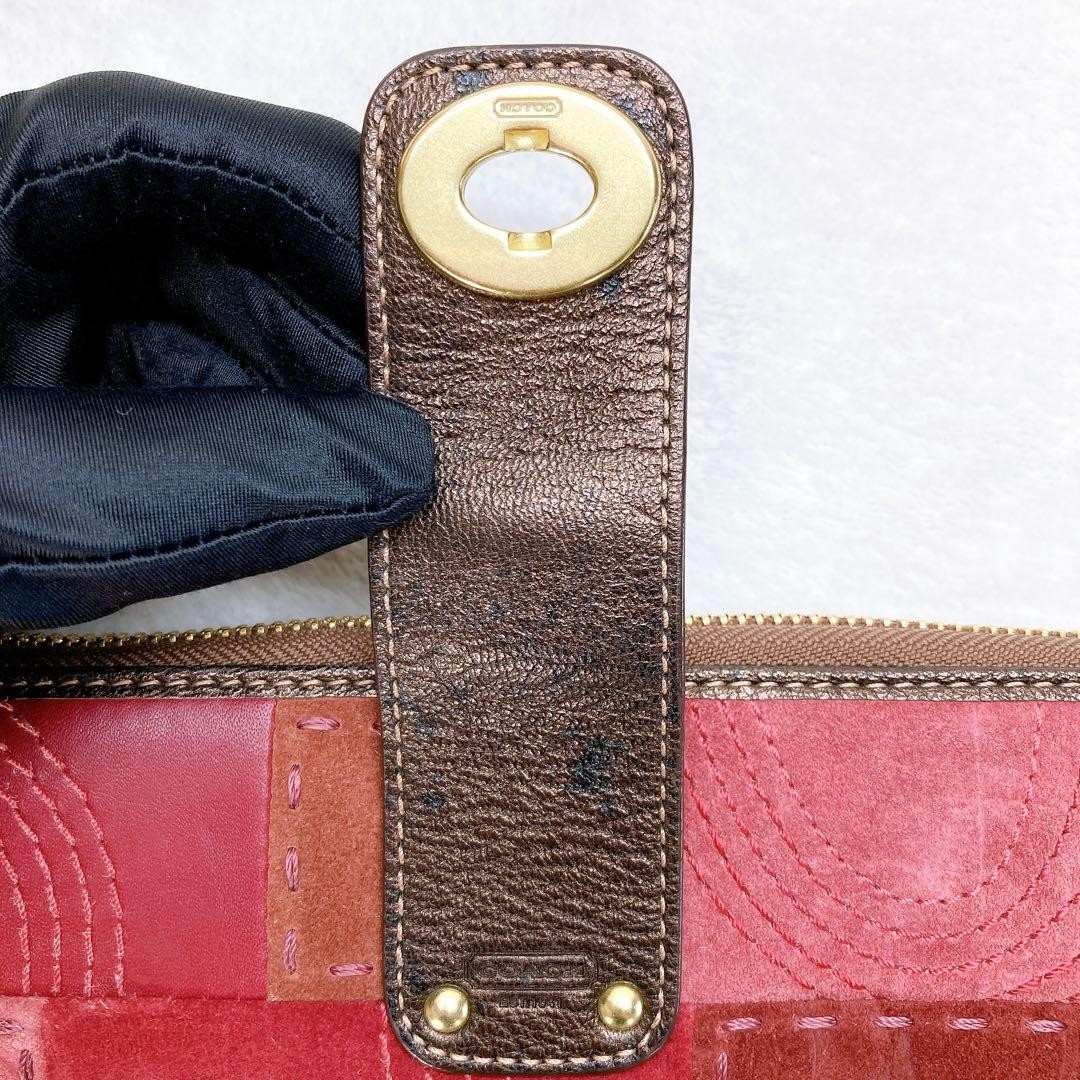 Coach Leather Wallet Zipper Multi Patchwork Turn … - image 10