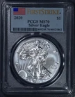 2020 $1 AMERICAN SILVER EAGLE UNC First Strike 1 oz .999 PCGSC MS 70 A6437