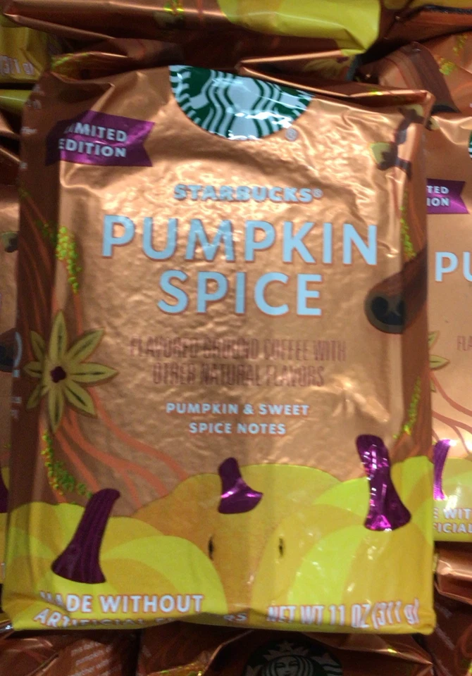 15 X Starbucks Edición Limitada Calabaza Especias Café Molido 11oz 01/25 Fecha Foto 2 de 4
