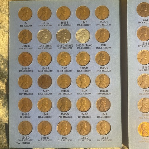 - Lincoln Head Cent Collection Book Starting 1941 fully filled out - Picture 2 of 8