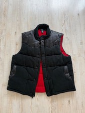 Vintage XL Polo Ralph Lauren Lambskin Western Yoke Down Puffer Vest Thermal