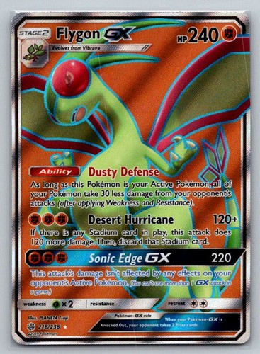 Flygon GX (Full Art) SM - Cosmic Eclipse 218/236 NM Holo