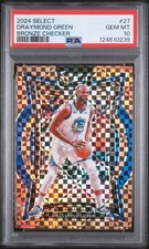 2024 PANINI SELECT BRONZE CHECKER #27 DRAYMOND GREEN 21/49 PSA 10