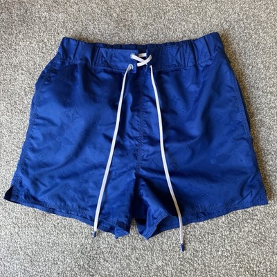 Louis Vuitton 3D Pocket Monogram Boardshorts Badeshorts blau authentisch sehr guter Zustand