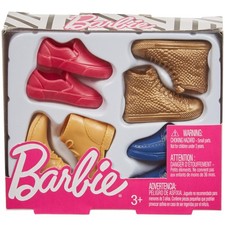 Barbie Shoes Accessories Pack with 4 Pair of Shoes for Ken Doll