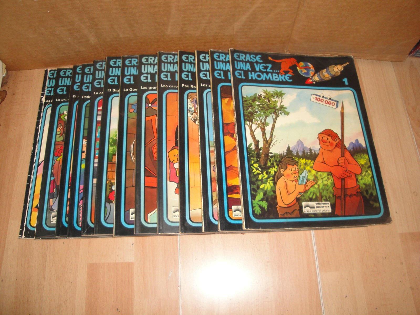 ERASE UNA VEZ... EL HOMBRE EDICION COMPLETA DE 13 COMICS DE AÑO 1979 BUEN ESTADO