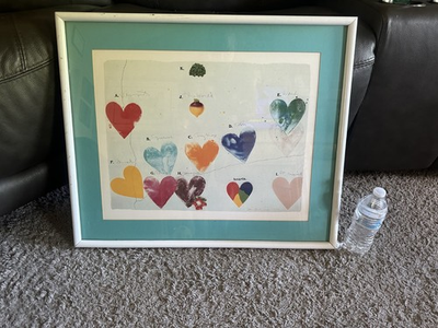 #ad #ad Jim Dine The World for Anne Waldman quot; Offset Poster 23x27 IN. FRAMED $600.00