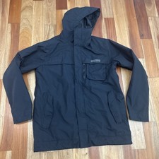 Burton Jacket Mens Large Black Hooded Snowboard Ski Parka MB Poacher JK Dry Ride