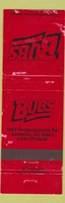 Matchbook Cover - Bubs Asheville NC WORN