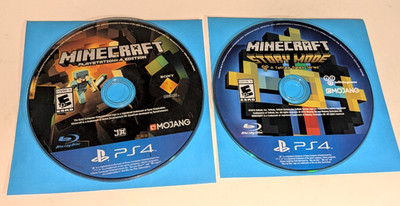 Minecraft: Story Mode & Minecraft For The Ps4 (Sony PlayStation 4, 2015) Discs