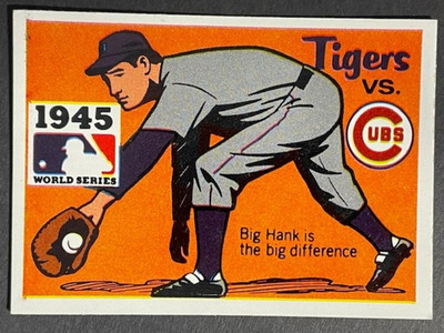 1968 RG Laughlin Fleer WORLD SERIES CARD - 1945 TIGERS vs CUBS # 43 - NM