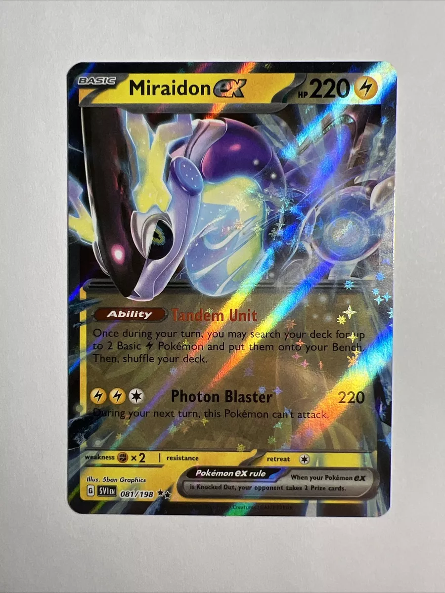 Pokémon TCG Miraidon ex Scarlet & Violet - Base Set 081/198 Holo Double Rare