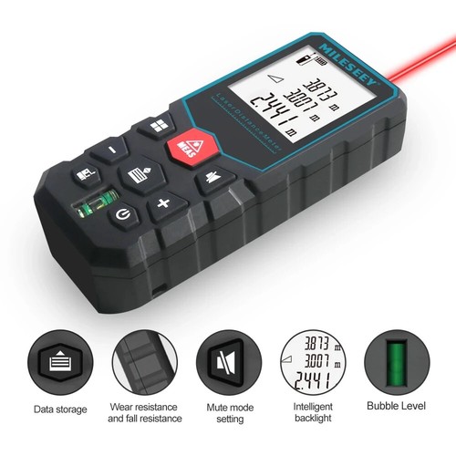 40M 100M Laser Trena Rangefinder Rechargeable Digital Precision Distance Meter - Picture 9 of 10