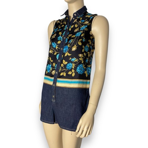 D&G Dolce&Gabbana SS 2012 Multicolor Floral Silk Overall Size XS-S - Picture 3 of 11