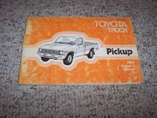 1981 Toyota Pickup Truck Factory Original Owners Owner's User Manual Book