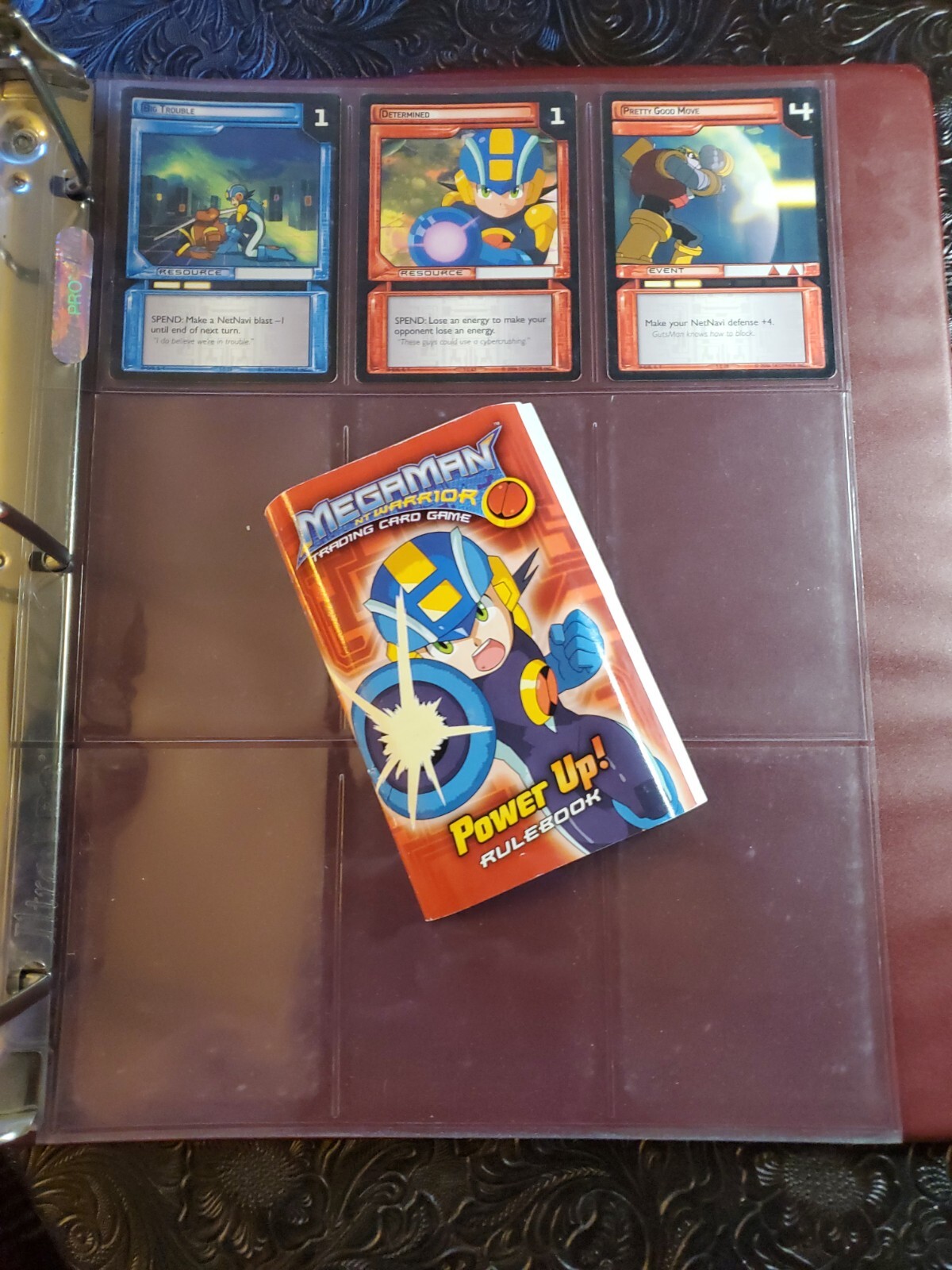 Mega Man NT WARRIOR Trading card game 2004 binder lot 120 cards