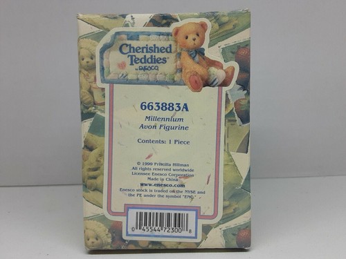 Cherished Teddies '2000 Millennium Teddy' Avon Figurine -663883A- 1999 -NIB - Picture 2 of 7