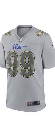 New Aaron Donald Los Angeles Rams Nike Gray Atmosphere Game Jersey