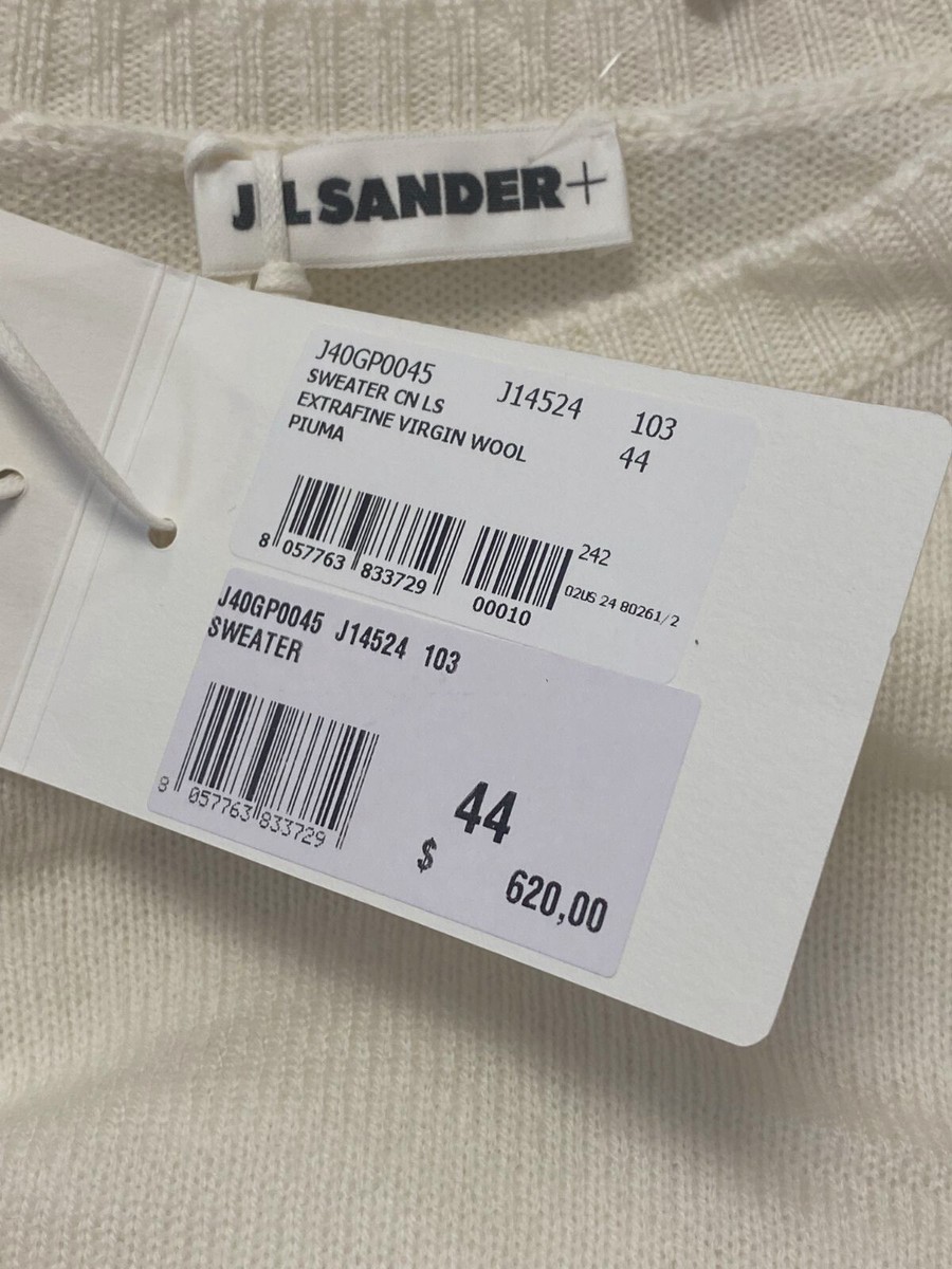 専用ページ❸ Jil Sander Women's Ivory Long-Sleeve Wool Crop Sweater Size 44 | eBay