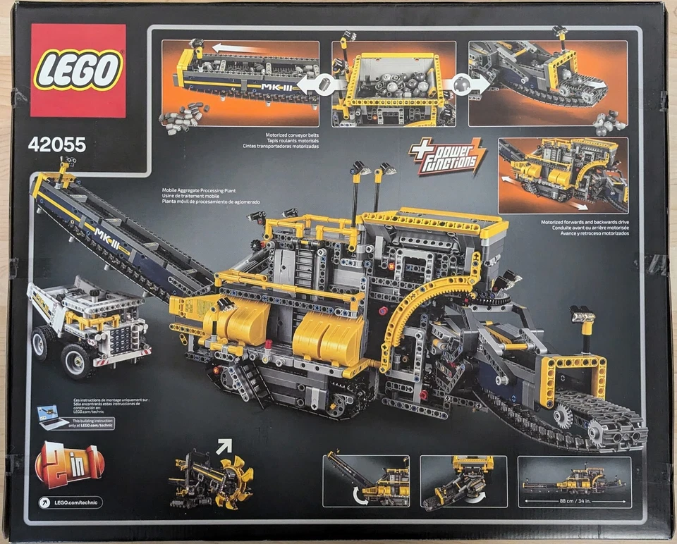 NEW! RETIRED LEGO TECHNIC BUCKET WHEEL EXCAVATOR 42055 WITH MINE TRUCK FAST SHIP - Image 2 of 4