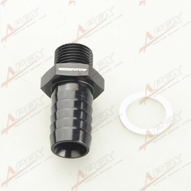 Bosch 044 Fuel Pump Inlet M18 X 1.5 To 3/4" (19mm) Barb Aluminum