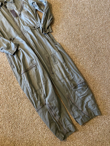Tuta da volo vintage Skyline Clothing Corp uomo molto leggera Med regolare US Air Force - Foto 4 di 12