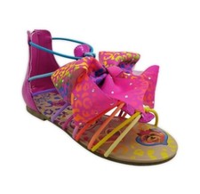 Nickelodeon Jojo Siwa Bow Rainbow Gladiator Sandal Big Girls New Size 5