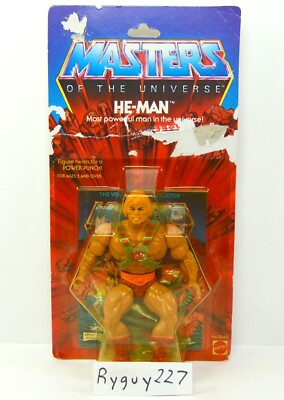 MOTU, He-Man, 8-back, Masters of the Universe, MOC, sealed figure