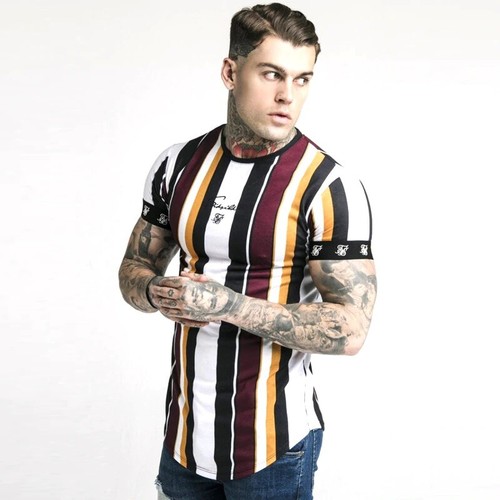 Diseñador SikSilk para hombre Manga corta Sik Seda SikSilk King T SHIRT  Gimnasio | eBay