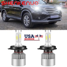 For Honda CR-V 2007-2014 1997-2004 H4 White LED Headlight Bulbs High Low Light