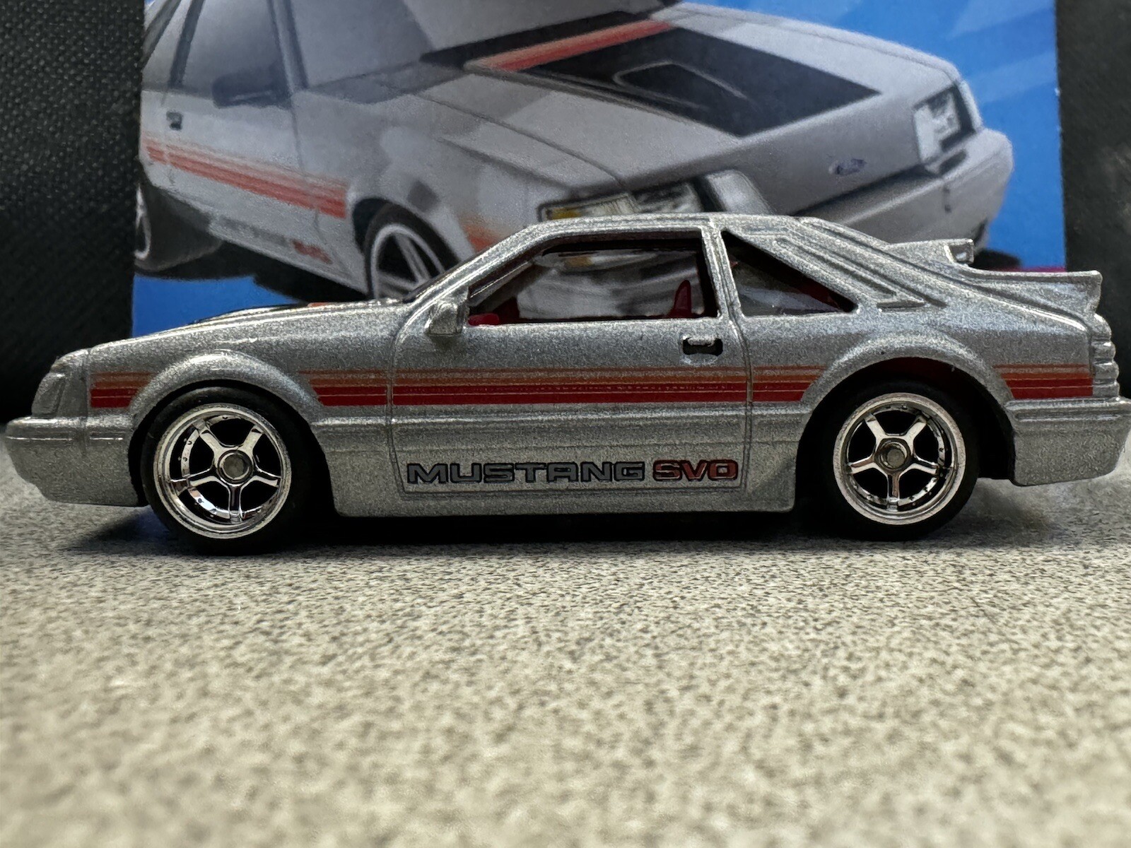 Hot Wheels 2023 ‘84 Mustang SVO Silver Wheel Swap Loose