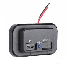 USB Car Charger PD Type-C Fast Charge Socket Adapter Accessories For Cell Phone