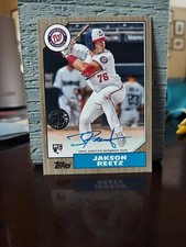 2022 Topps Series 1 1987 Baseball Auto JAKSON REETZ GOLD Card RC #87BA-JRE-11/50