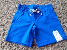 JUMPING BEANS girl's NWT sz 4 Belize solid blue bermuda cotton shorts