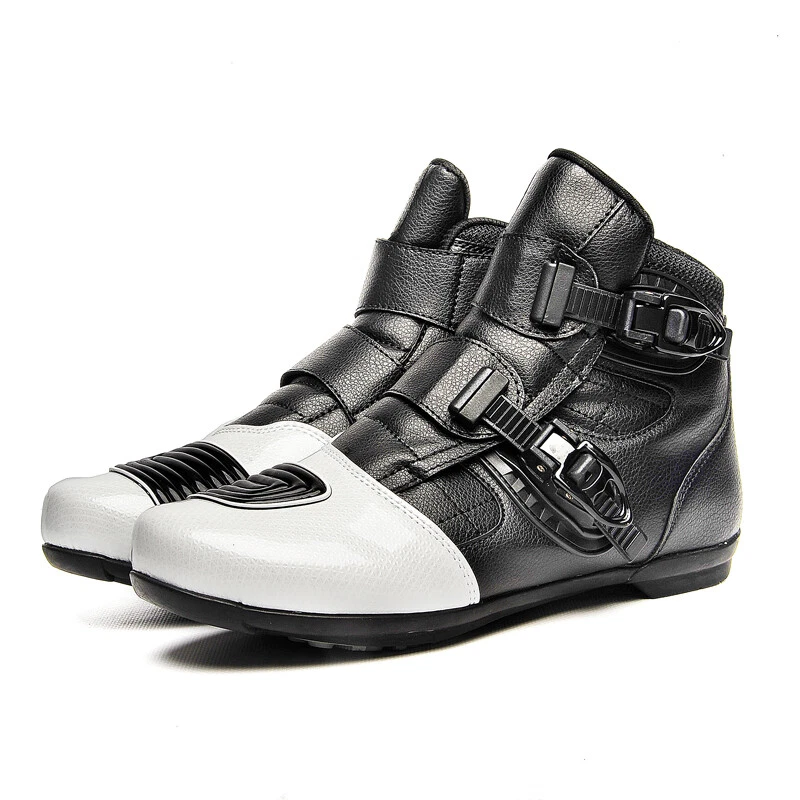 Мужские гоночные ботинки открытый дороги мотокросса езды туфли мотоцикла кроссовки черный - Изображение 4 из 4