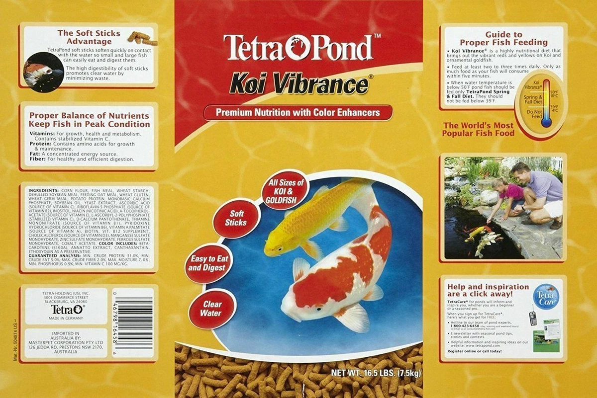 Tetra koi vibrance hotsell food 16.5 lb