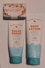 ORANGE BLOSSOM Hand in Hand Sustainable Suds set Sugar Scrub / Body Lotion / Bar