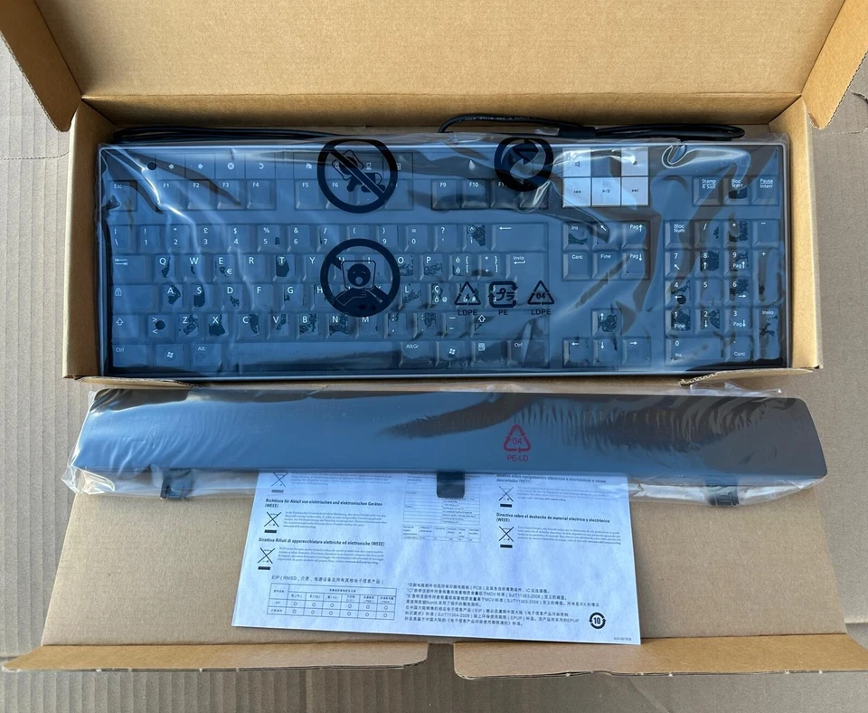 TASTIERA DELL ORIGINALE DI LINGUA ITALIANA , USB, NERA, QWERTY - Immagine 3 di 4