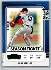 2021 Panini Contenders Green Foil Baseball #16 Jose Berrios  Toronto Blue Jays