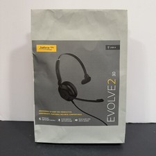 Jabra Evolve2 30 Wired Stereo Noise-Cancelling Headset USB-A Cable Open Box New