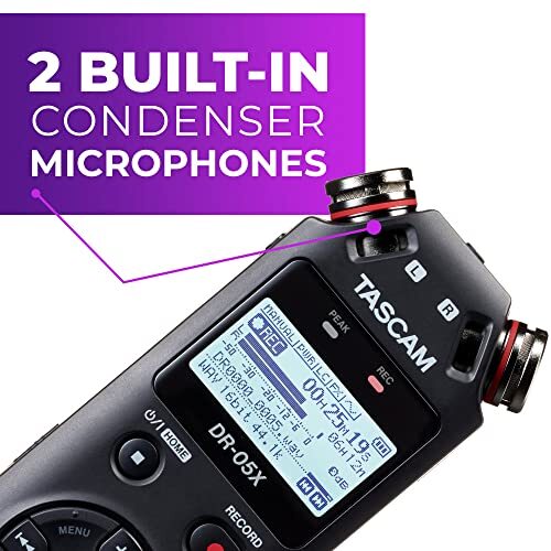 Tascam DR-05X Stereo Handheld Digital Audio Recorder and USB Audio Interface - Picture 2 of 5