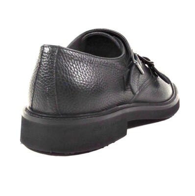 CASADEI ?? MEN\'S BLACK SOFT LEATHER COMFORT EXTRA LIGHT MONK LOAFERS Casadei | Shoes | Casadei Mens Black Soft Leather Comfort  main image 3