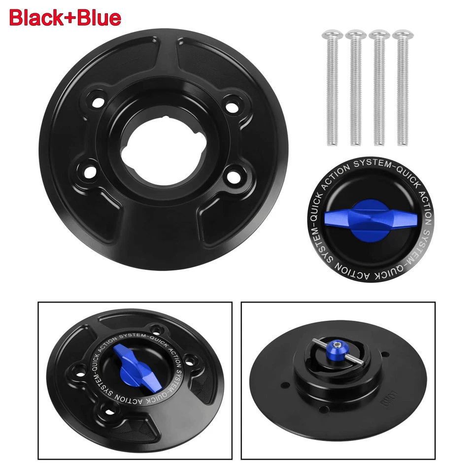 For BMW R NINE T Scrambler 2015-2018 2016 17 CNC Keyless Fuel Tank Gas Cap Cover Foto 3 de 4