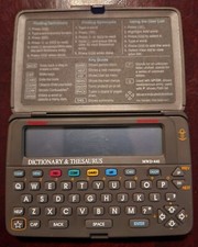 Franklin Electronics MWD-640 Dictionary  Thesaurus  Bookman Tested No Batteries