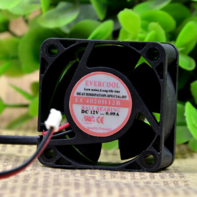 1 pcs EVERCOOL EC4020H12B 4020 12V 0.09A chassis mute cooling fan
