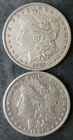 1881 O and 1887 O $1 Morgan Silver Dollars
