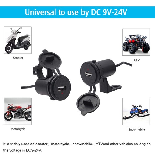 12V Motorrad USB Handy Ladegerät Single Port USB Modifiziertes Zubehör - 第 1/11 張圖片