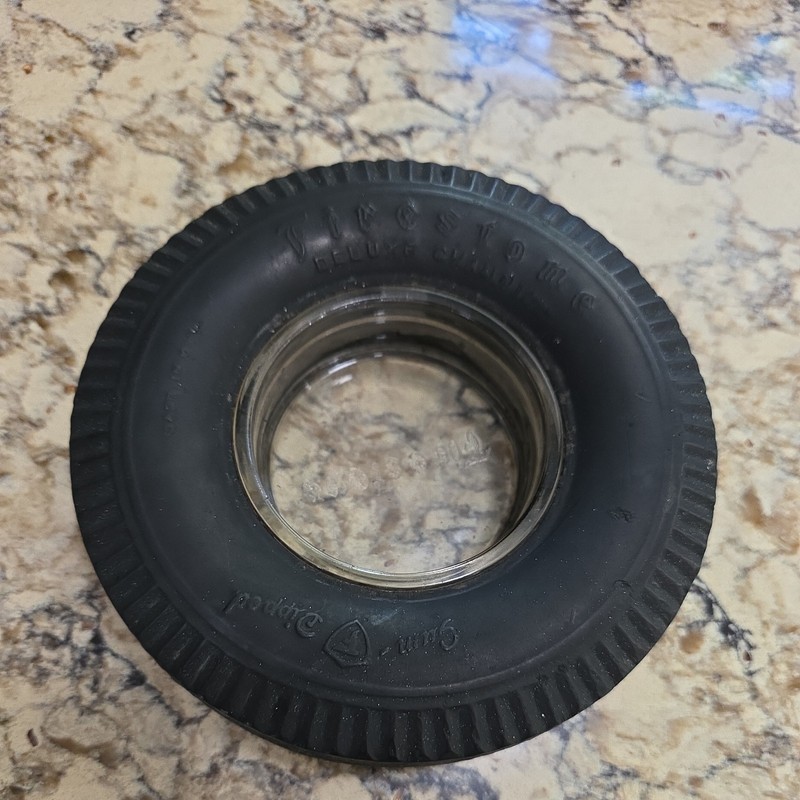 Vintage Firestone Tire Ashtray advertising  Rubber Tires