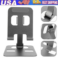 Universal Adjustable Metal Desk Tabletop Phone iPad Tablet Stand Foldable Lot