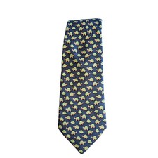 VINEYARD VINES Blue Turtle Silk Tie HANDMADE USA 60"/ 3.7"